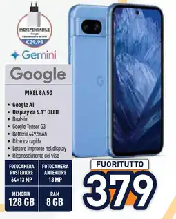 Unieuro Google PIXEL 8A 5G offerta