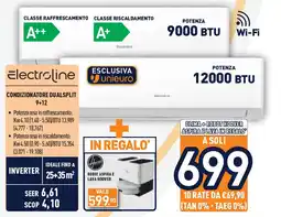 Unieuro Electroline CONDIZIONATORE DUALSPLIT offerta