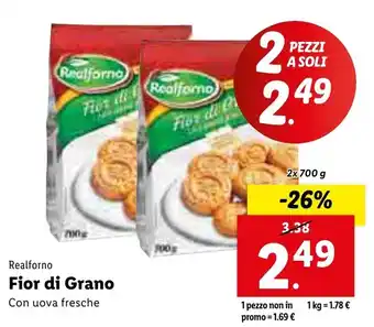 Lidl Realforno Fior di Grano 2x 700g offerta