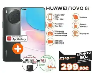 Expert Nova 8i 16,9 cm (6.67") doppia sim emui 11.0 4g usb tipo-c 6 gb 128 gb 4300 mah nero offerta