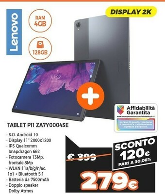 Expert Tablet p11 za7y0004se offerta