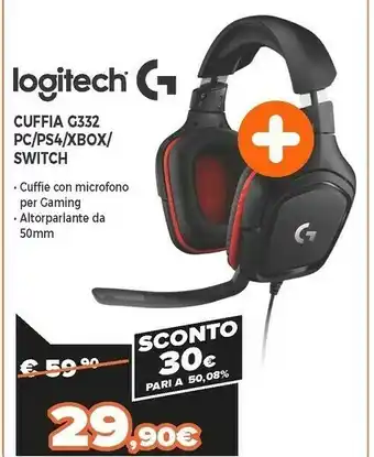 Expert G g332 cuffia padiglione auricolare nero, rosso offerta