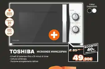 Expert Microonde mwmg20pwh offerta