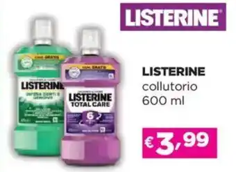 Acqua & Sapone LISTERINE collutorio offerta