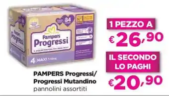 Acqua & Sapone PAMPERS Progressi/ Progressi Mutandino pannolini assortiti offerta