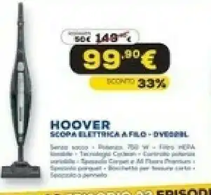 Euronics Scopa elettrica a filo offerta
