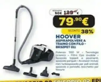 Euronics Aspirapolverea traino con filo offerta