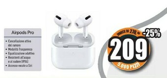 Unieuro Airpods pro offerta