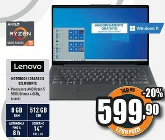 Unieuro Notebook ideapad 5 82lm000pix offerta