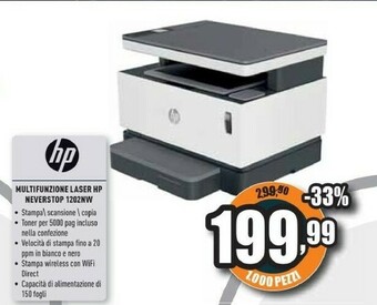 Unieuro Neverstop laser 1202nw a4 600 x 600 dpi 21 ppm wi-fi offerta