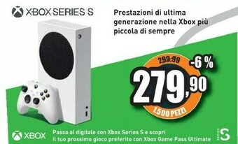 Unieuro Xbox series s offerta