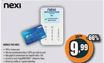 Unieuro Nexi mobile pos offerta