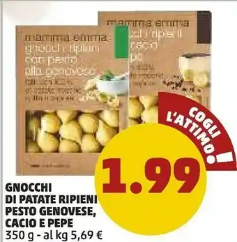 PENNY Gnocchi di patate ripieni pesto genovese offerta