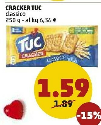 PENNY Tuc cracker classico offerta