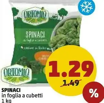PENNY Ortomio - spinaci in foglia a cubetti offerta