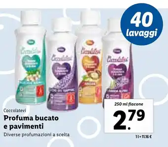 Lidl Coccolatevi Profuma bucato e pavimenti 250ml offerta