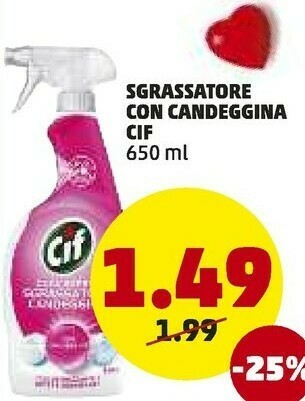 PENNY Sgrassatore con candeggina offerta
