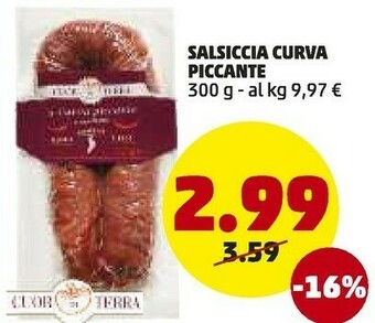 PENNY Salsiccia curva piccante offerta