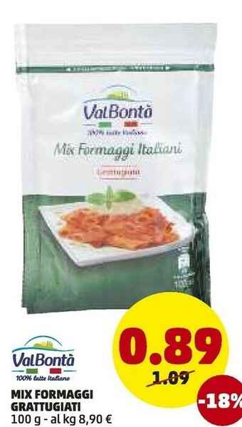 PENNY Mix formaggi grattugiati offerta