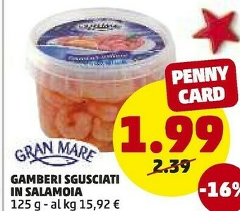 PENNY Gamberi sguciati in salamoia offerta