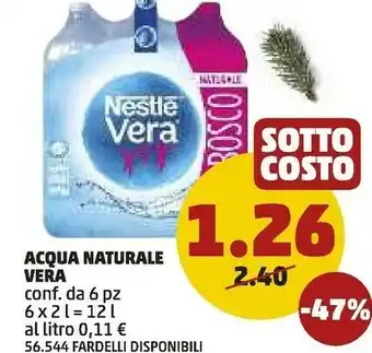PENNY Nestlè vera - acqua minerale naturale offerta