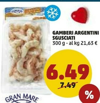 PENNY Gamberi argentini sgusciati offerta