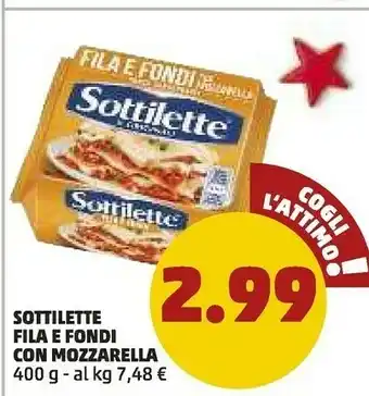 PENNY Mondelez - sottilette le fila e fondi 400 g(ml) offerta