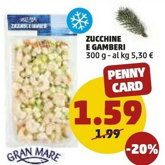 PENNY Zucchine e gamberi offerta