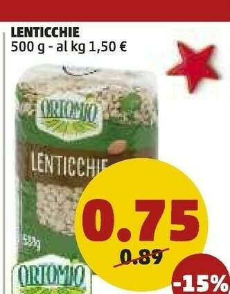 PENNY Lenticchie offerta