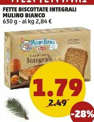 PENNY Fette biscottate le integrali offerta