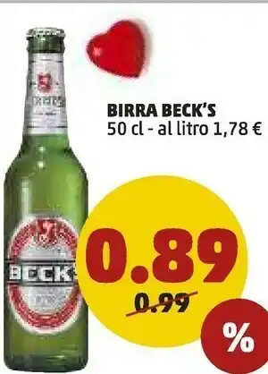 PENNY Beck's birra offerta