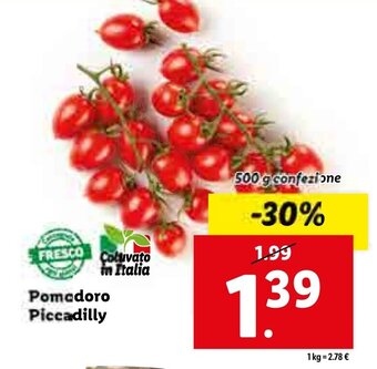 Lidl Pomodoro Piccadilly 500g offerta