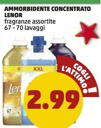 PENNY Lenor ammorbidente concentrato offerta