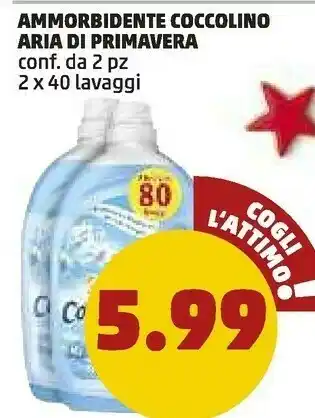 PENNY Coccolino ammorbidente aria di primavera offerta