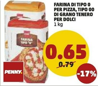 PENNY Farina di tipo 0 per pizza offerta