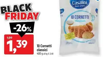 DPiù 10 cornetti classici offerta