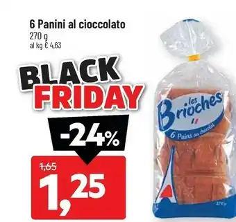 DPiù 8 panini al cioccolato offerta