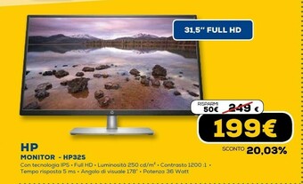 Euronics Monitor 32s offerta