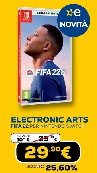 Euronics Electronic arts fifa 22 offerta
