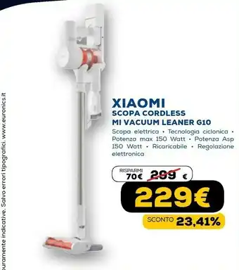 Scopa cordless mi vacuum leaner g10