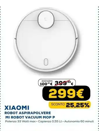 Euronics Robot aspirapolvere mi robot vacuum mop p offerta