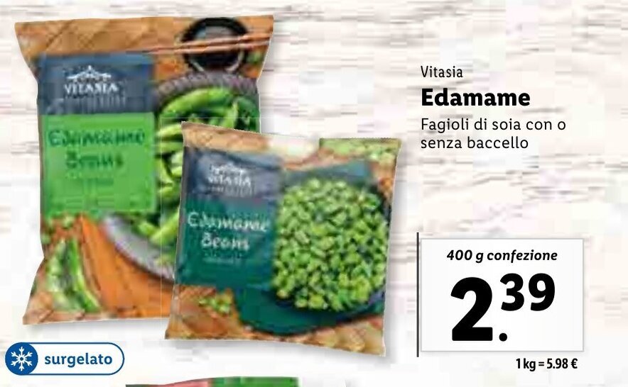 Vitasia Edamame 400g offerta di Lidl