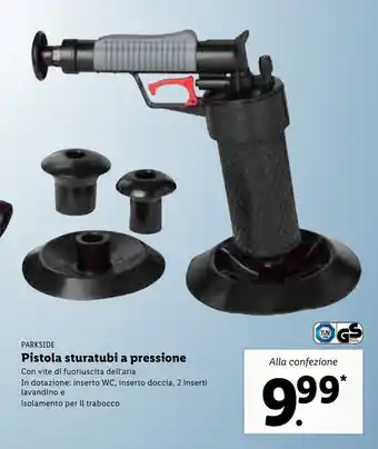 Lidl Parkside Pistola sturatubi a pressione offerta