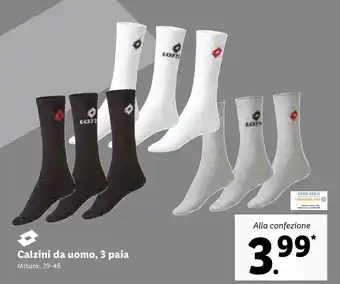 Lidl Calzini da uomo, 3 paia Misure: 39-46 offerta
