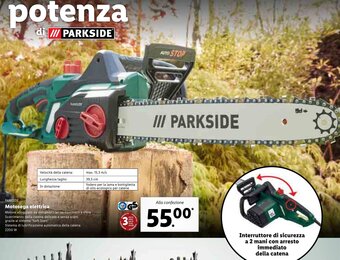 Lidl Parkside Motosega elettrica offerta