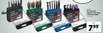 Lidl Parkside Set punte da trapano o set raspe e mole per legno 10 o 12 pezzi offerta