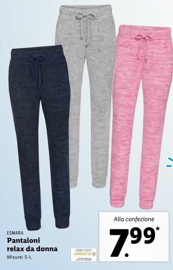 Lidl Esmara Pantaloni relax da donna S-L offerta