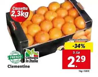 Lidl Clementine 2,3kg offerta