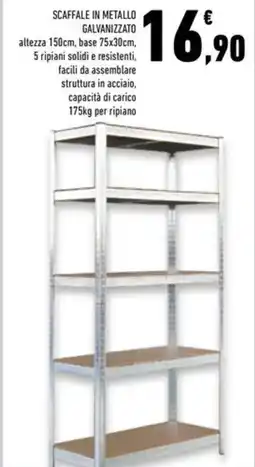 Conad Superstore Scaffale in metallo galvanizzato offerta