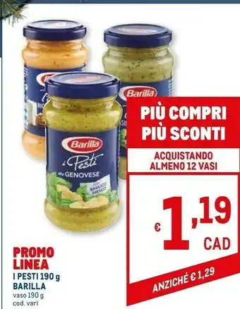 Metro I pesti alla genovese senza aglio 190 g(ml) offerta